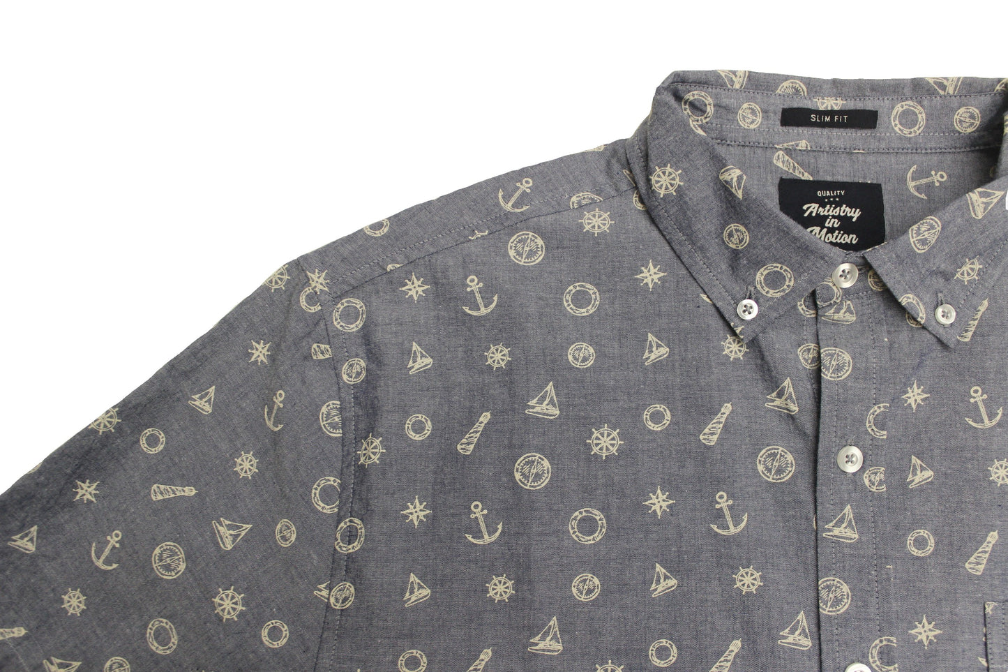 Lighthouse SS Button-down - Super Massive Shop