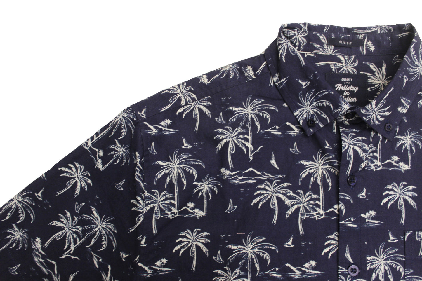 Infrared Palm SS Button-down - Super Massive Shop