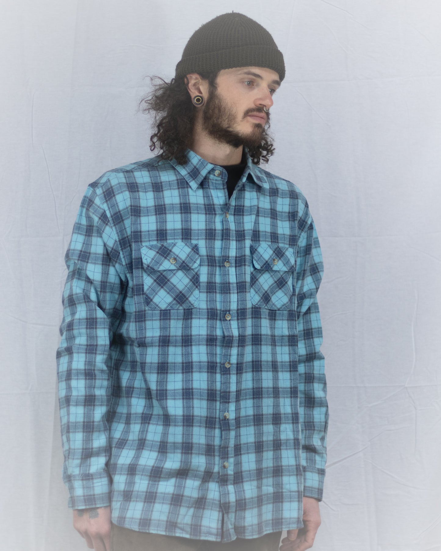 Aquatic Dirtbag Flannel Buttondown