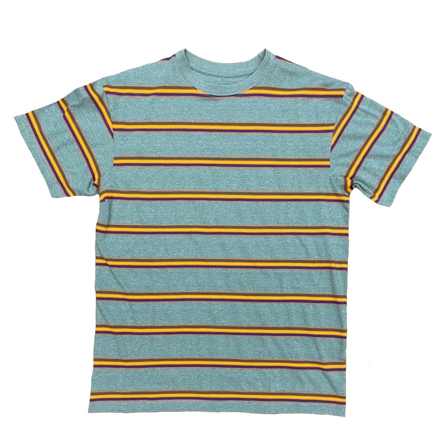 Yarn Stripe Tee Dusty Aqua