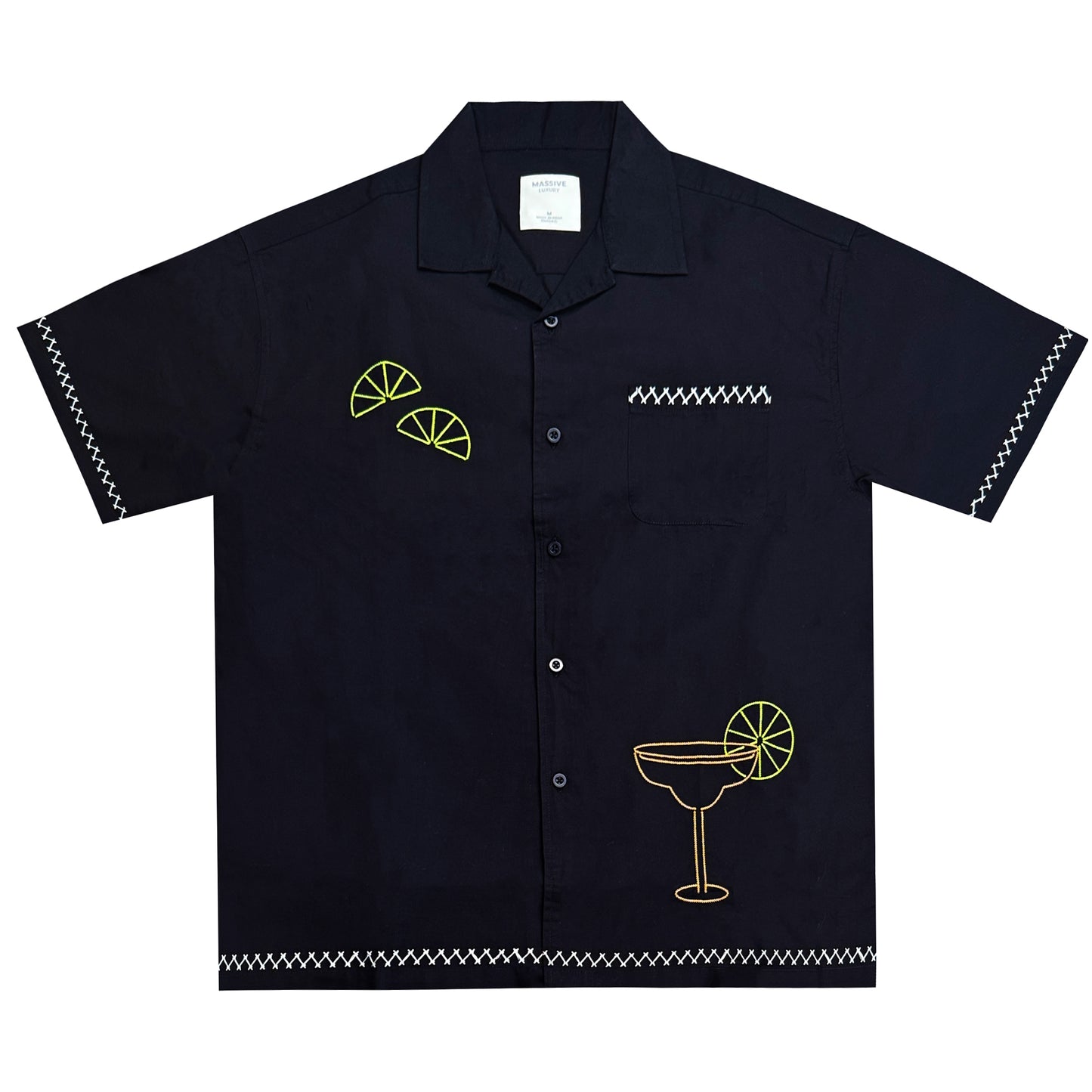 Noir Martini SS Buttondown