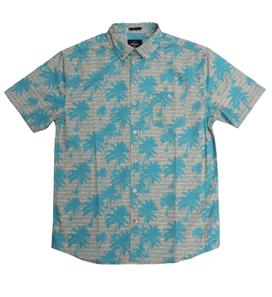 Faded Palm SS Button-down - Super Massive Shop