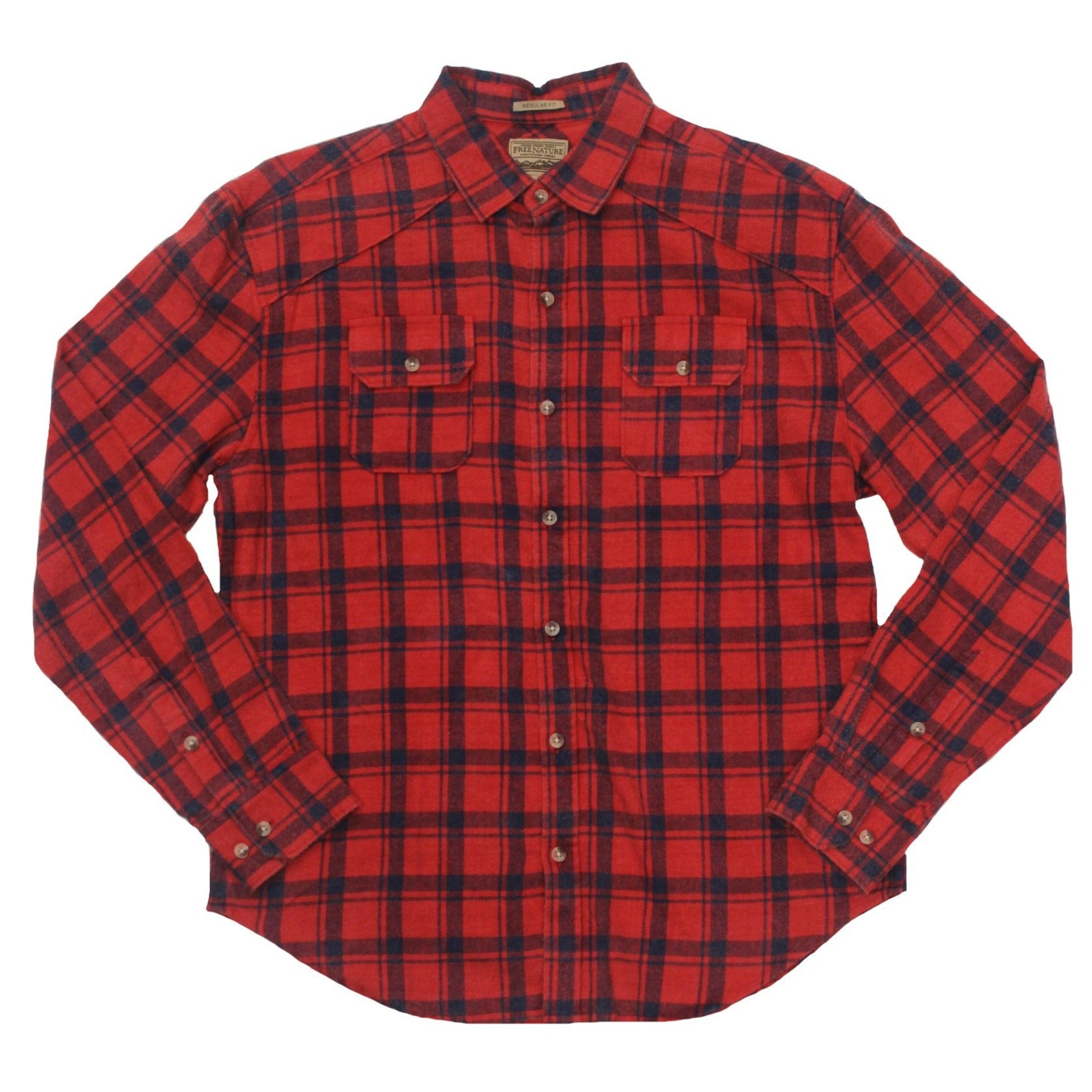 Scarlet Flannel Button-down - Super Massive Shop