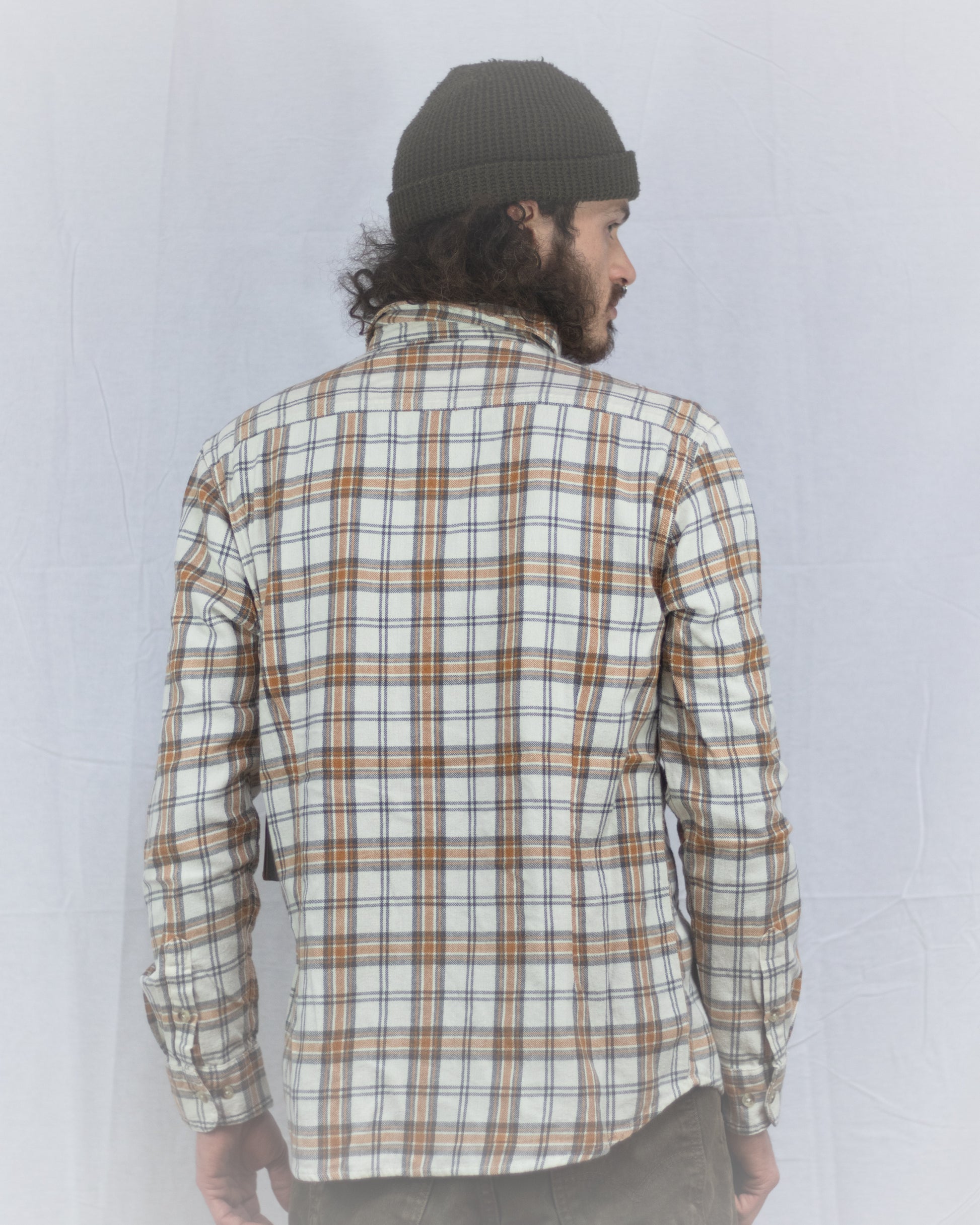 Cream Dirtbag Flannel Buttondown